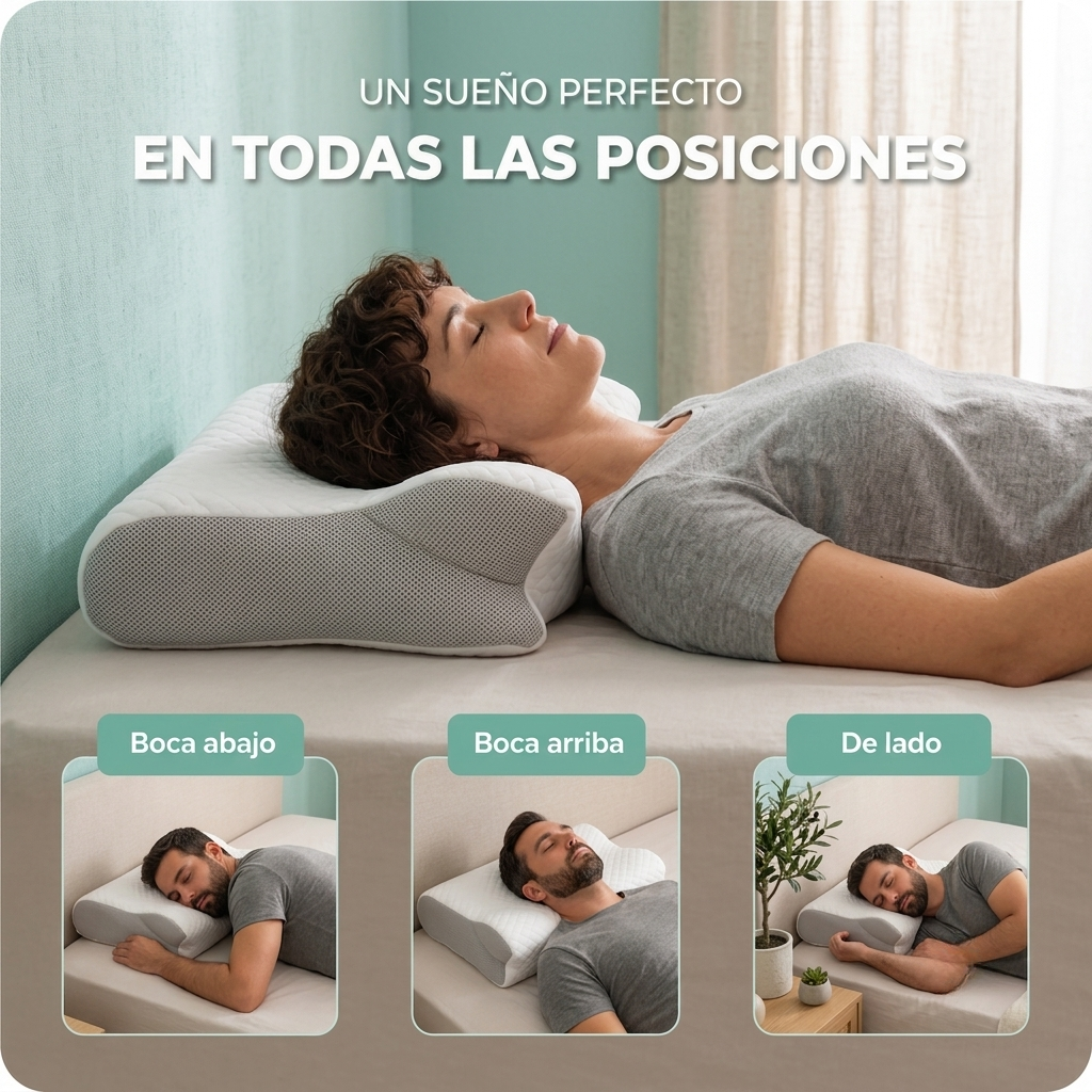 Almohada Cervical Ergonómica Viscoelástica