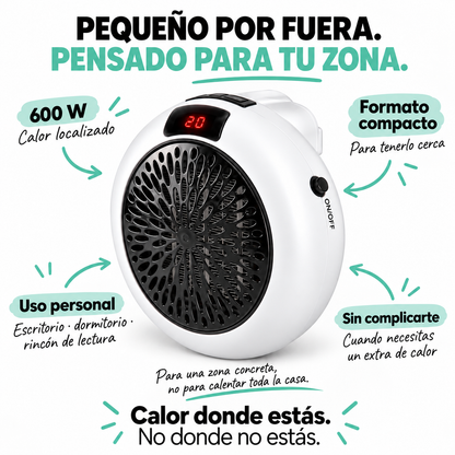 Calefactor termocerámico portátil